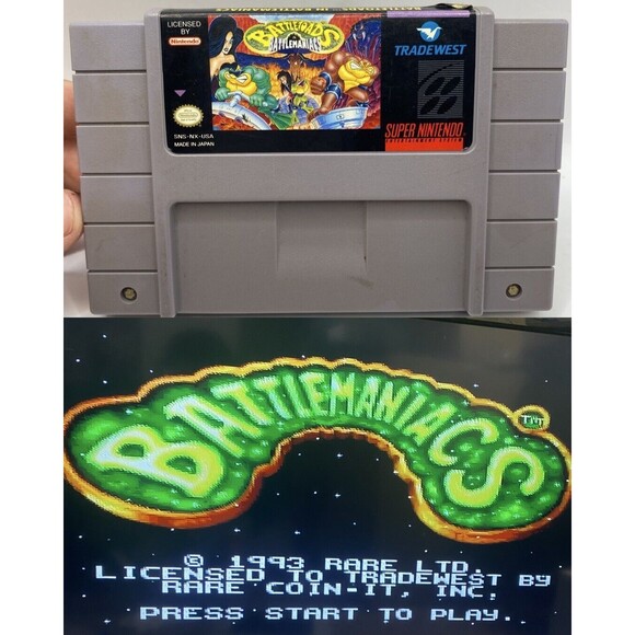 Battletoads in Battlemaniacs (SNES) Super Nintendo Cartridge Only